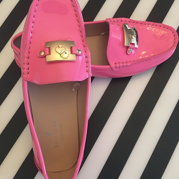 kate spade Shoes Kate Spade Deck Loafers Bubblegum Pink Patent Leather Size 65 Poshmark